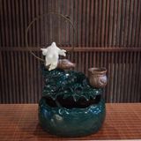  Tiểu cảnh thác khói phong thủy Phật Di Lặc 