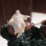  Tiểu cảnh thác khói phong thủy Phật Di Lặc 