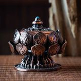  Lư xông đốt trầm hương hoa sen 