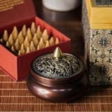  Lư xông đốt trầm hương bằng đồng CTM8 