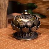  Lư xông đốt trầm hương hoa sen 