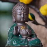  Lư xông đốt trầm hương Như Lai tọa liên hoa 