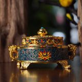  Lư xông đốt trầm hương Tây Tạng cổ 