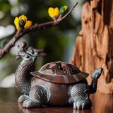  Lư xông đốt trầm hương rùa đầu rồng (long quy) bằng đồng 