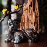  Lư xông đốt trầm hương rùa đầu rồng (long quy) bằng đồng 