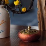  Lư xông đốt trầm hương bằng đồng CTM12 