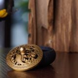  Lư xông đốt trầm hương bằng đồng CTM12 