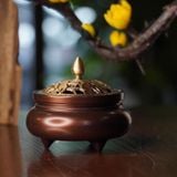  Lư xông đốt trầm hương bằng đồng CTM8 