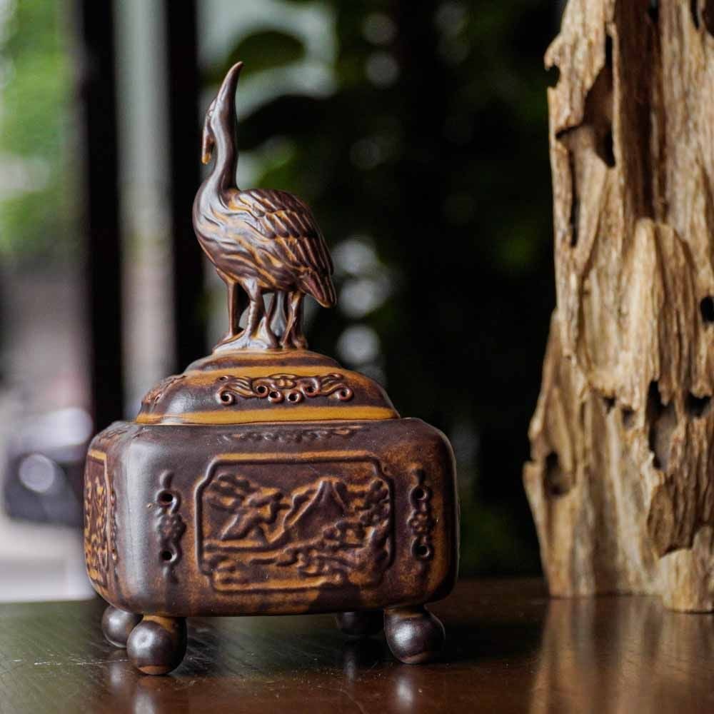  Lư xông đốt trầm hương bằng gốm cao cấp CTM11 