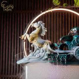  Tiểu cảnh thác khói phong thủy cao cấp CTM11 