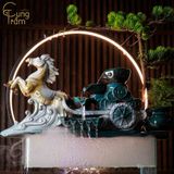  Tiểu cảnh thác khói phong thủy cao cấp CTM11 