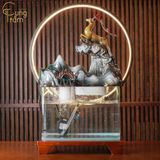  Tiểu cảnh thác khói phong thủy cao cấp CTM11 