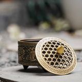  Lư xông đốt trầm hương bát bảo bằng đồng CTM1 