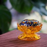  Lư xông đốt trầm hương hoa sen thủy tinh CTM1 