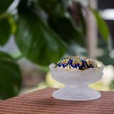  Lư xông đốt trầm hương hoa sen thủy tinh CTM1 