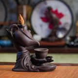  Thác khói trầm hương ấm trà dâng phật CTM1 
