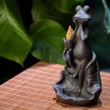  Thác khói ếch trên lá sen 