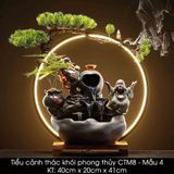  Tiểu cảnh thác khói phong thủy cao cấp CTM8 
