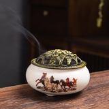  Lư xông đốt trầm hương bằng gốm CTM25 