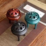  Lư xông đốt trầm hương bằng gốm chân cao CTM4 