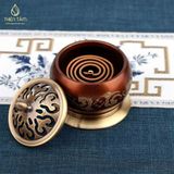  Lư xông đốt trầm hương hoa sen cao cấp 