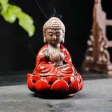  Thác khói trầm hương đĩa tròn hình phật 