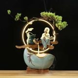  Tiểu cảnh thác khói phong thủy cao cấp CTM5 