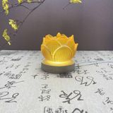  Lư xông đốt trầm hương hoa sen thủy tinh CTM3 