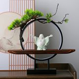  Thác khói trầm hương đĩa tròn Phật Di Lặc CTM1 