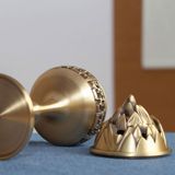  Tháp hoa sen thưởng trầm hương bằng đồng 