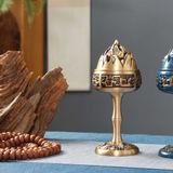  Tháp hoa sen thưởng trầm hương bằng đồng 