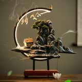  Tiểu cảnh thác khói phong cảnh non nước 