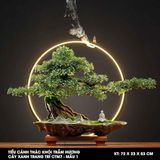  Tiểu cảnh thác khói trầm hương cây xanh trang trí CTM7 