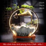  Tiểu cảnh thác khói phong thủy cao cấp CTM9 