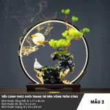  Tiểu cảnh thác khói trang trí đèn vòng tròn CTM2 