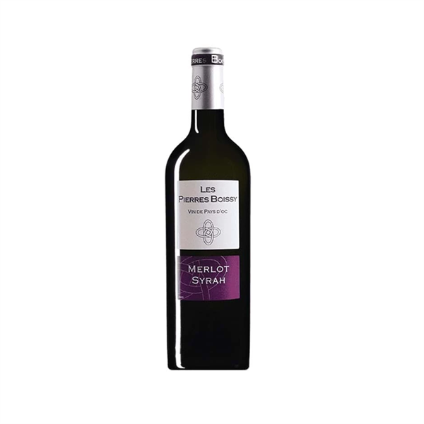Rựợu Vang Pháp Les Pierres Boissy Syrah Merlot IGP d'Oc 13.5% - 750ML