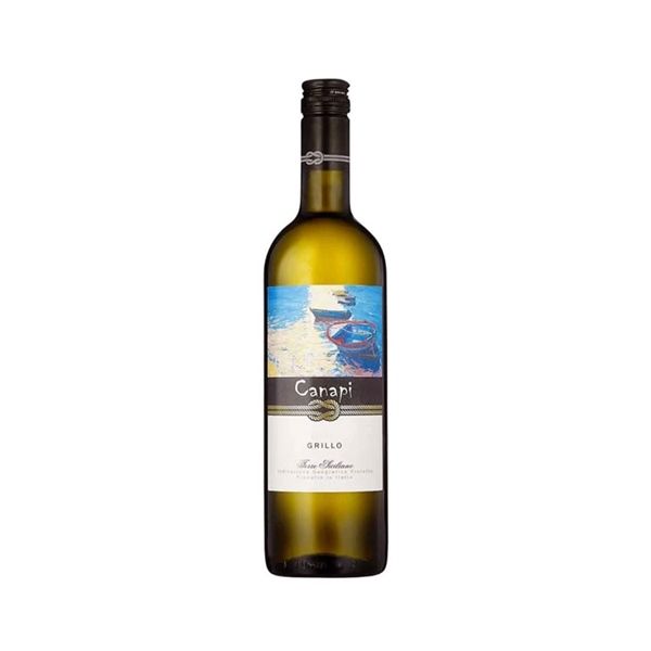 Rượu Vang Trắng Ý Canapi Grillo IGT Sicilia 13% - 750ML