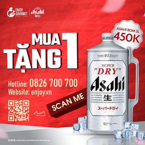 Bia Asahi Super Dry 2L - 5%