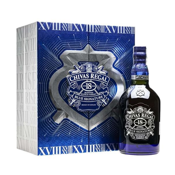 Rượu Whisky Chivas Blue Signature 18 Năm 70Cl - Hộp Quà F24