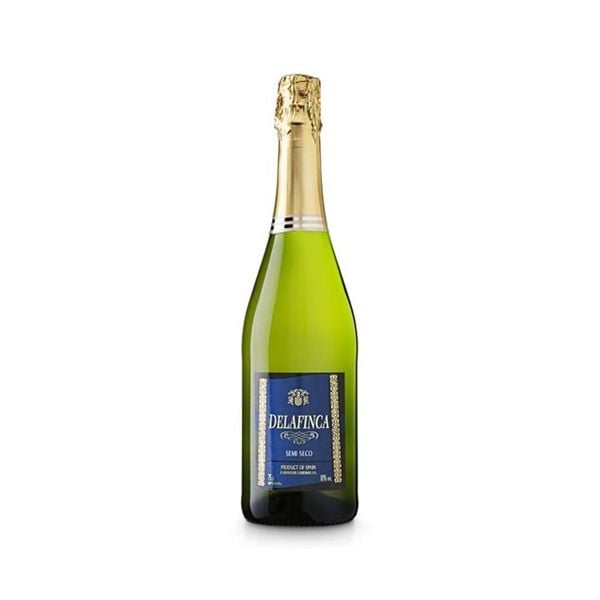 Rượu Vang Trắng Tây Ban Nha Delafinca Brut Sparkling Wine of Spain 10% - 750ML