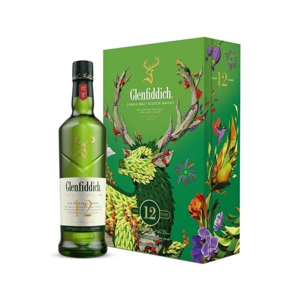 Rượu Whisky Glenfiddich Single Malt 12 Năm 70Cl - Hộp Quà F24