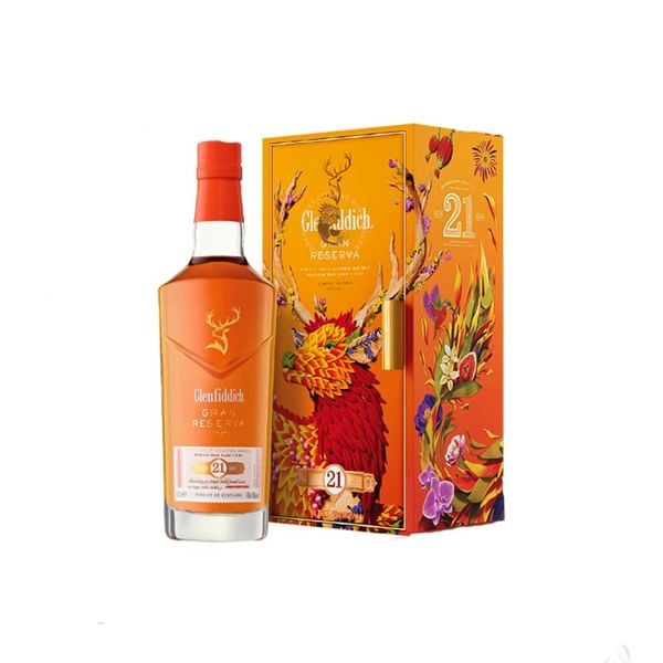 Rượu Whisky Glenfiddich Single Malt 21 Năm 70Cl - Hộp Quà F24