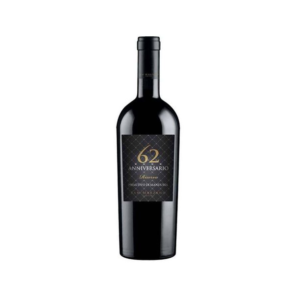 Rượu vang đỏ Ý 62 Anniversario Primitivo di Manduria DOP Riserva