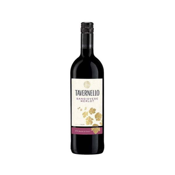 Rượu vang đỏ Ý Tavernello Sangiovese Merlot Rubicone 13% - 750ML
