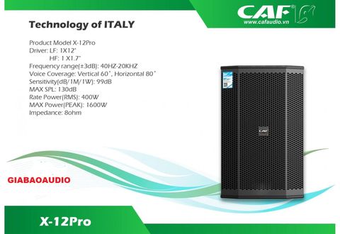  LOA  CAF X12 Pro 