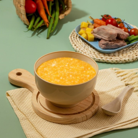  Cháo sườn non rau củ 