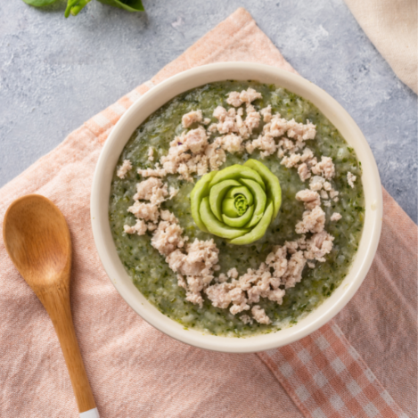  Cháo thịt heo rau củ 