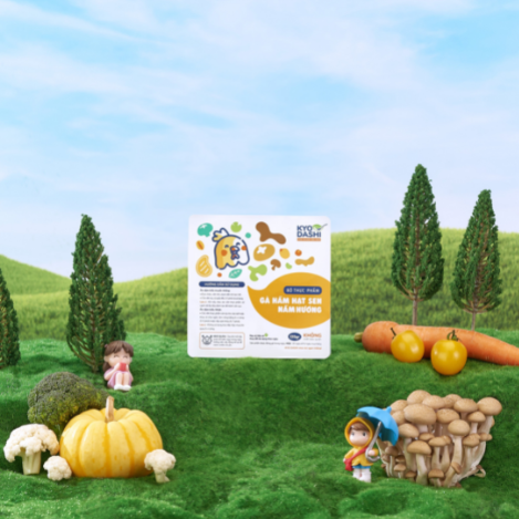  Cháo gà hầm hạt sen nấm hương 