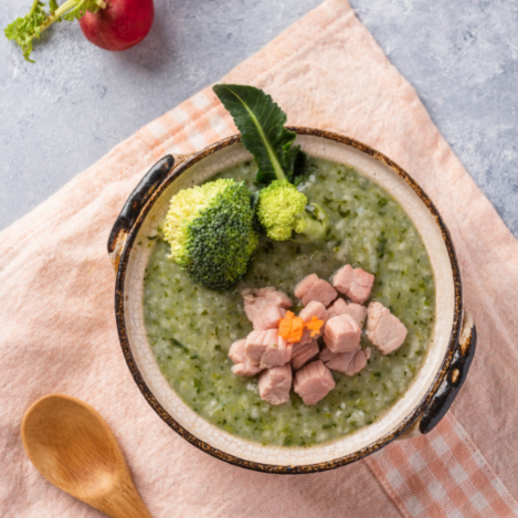  Cháo giò heo hầm táo đỏ 