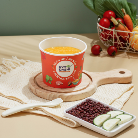  Cháo đậu đỏ - bí ngòi 